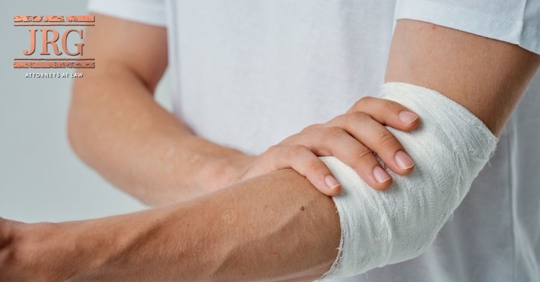 injured arm and elbow