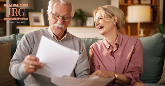 old couple talking about estate plans