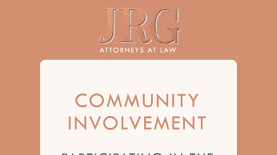 JRG Community Involvement
